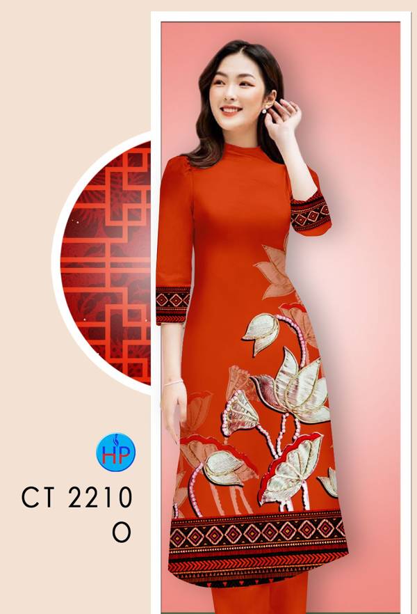 Vải Áo Dài Hoa In 3D AD CT2210 38